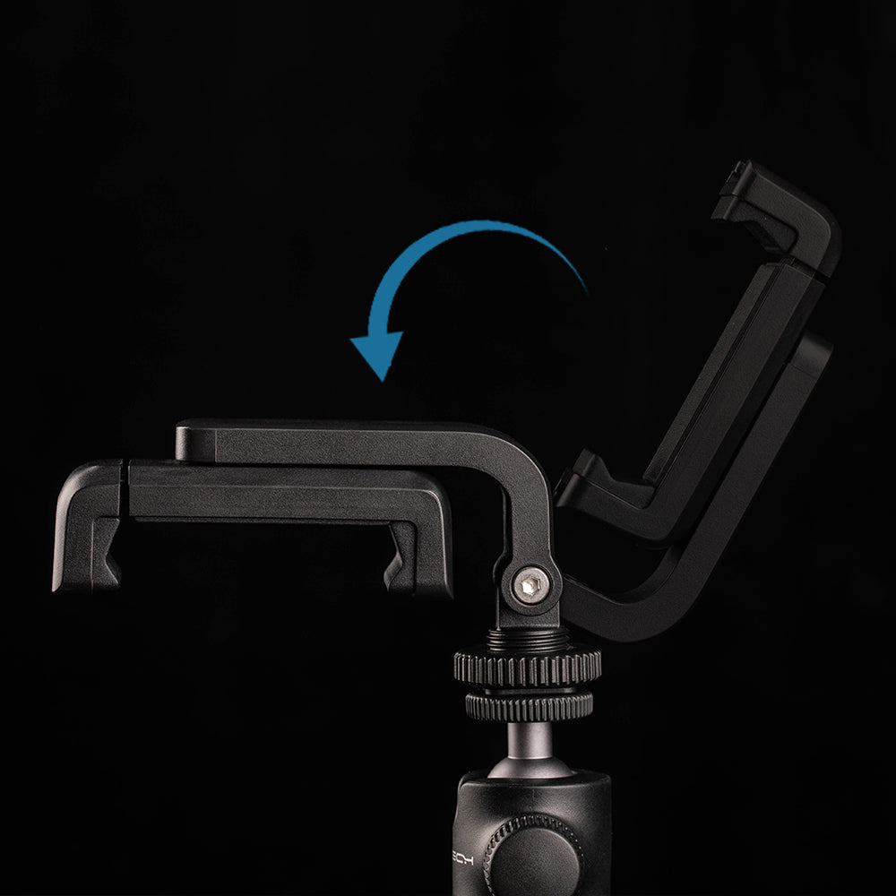 Cold Shoe Phone Holder:
110° tilt adjustment